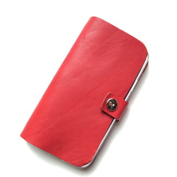 Red leather GalaxyS5 sc-04f case 本革ケース　赤 1枚目の画像