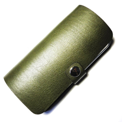 Moss Green leather iPhon5/5S/ SE case モスグリーン 本革 ケース 2枚目の画像