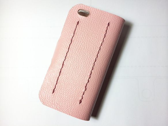 Sakura leather iPhone 5/5S/ SE /5C case 本革 桜色 ケース 3枚目の画像