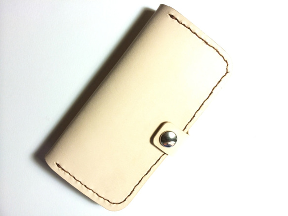 Saddle leather iPhone6/7 case with card slit 左利き用 本革サドルレザー 2枚目の画像