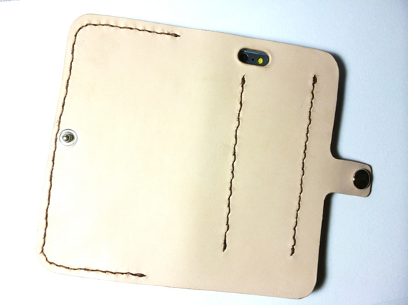 Saddle leather iPhone6/7 case with card slit 左利き用 本革サドルレザー 3枚目の画像