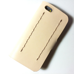 Saddle leather iPhone6/7 case with card slit 左利き用 本革サドルレザー 4枚目の画像