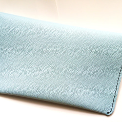 Sky blue leather Bag in Bag  本革　バッグ　スカイブルー 4枚目の画像