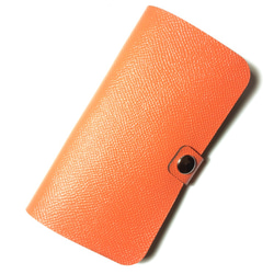 Orange leather iPhon6/6S/7 (4.7inch) case 本革 ケース　オレンジ色 1枚目の画像