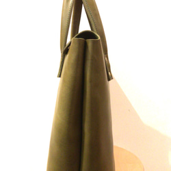 Tochigi leather moss green Tote bag 栃木レザー モスグリーントートバッグ 4枚目の画像