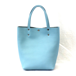 本革ハンドバッグ スカイブルー　Hand bag Skyblue 4枚目の画像