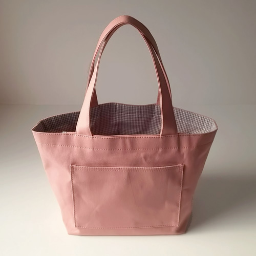 ☆桜色☆フラップで荷物をカバー☆ミスティピンク×グレーチェック11号