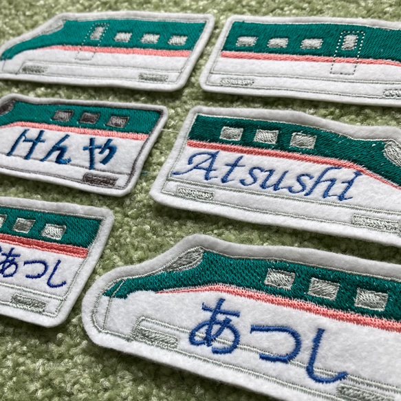 大きめ！はやぶさのフエルト刺繍ワッペン　名入れできます　１枚 2枚目の画像