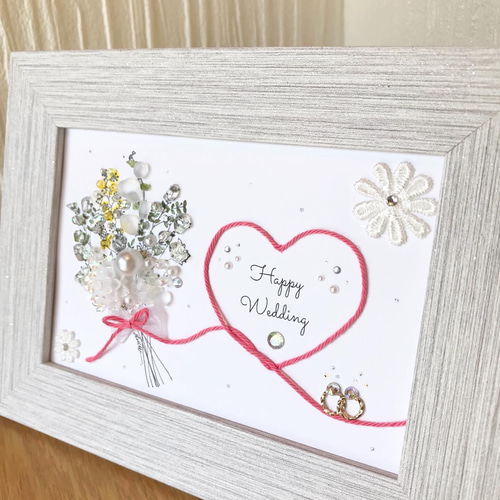 シーグラスアート『 Happy Wedding♡♡～たくさんの愛～』