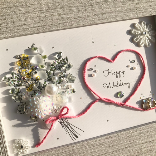 シーグラスアート『 Happy Wedding♡♡～たくさんの愛～』