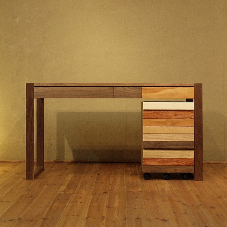 クラフトデスク・ワゴン　PASTEL-WA　大川市　132ｘ49ｘ70ｃｍ　無垢材　WAプラス　受注生産品 119,000円