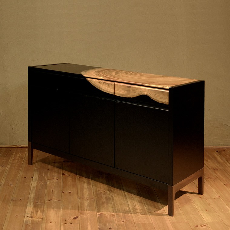 カウンターキャビネット　KUSU　135ｘ45ｘ80ｃｍ　大川市 　WAプラス　受注生産品