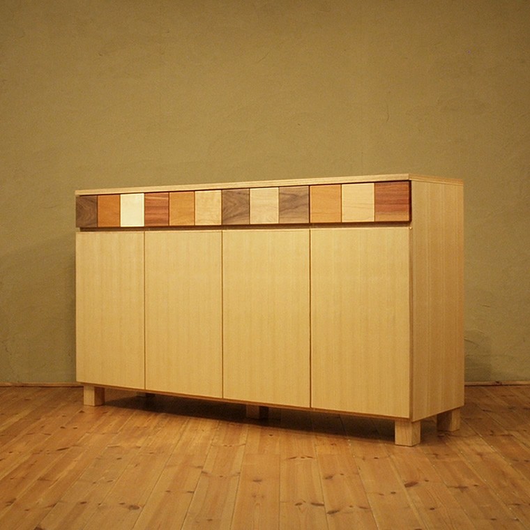 キャビネット　PICASSO-1501 150x40x85　大川市　WAプラス　受注生産品