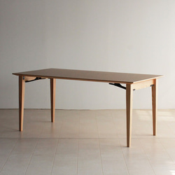 折り畳みダイニングテーブル　CONE 160x80x70　大川市　WAプラス　受注生産品 1枚目の画像