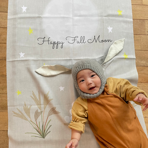 再販＊お月見タペストリー＊ ：お月見・満月・おうちスタジオ