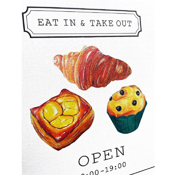 《カフェ看板など》オーダーメイド_シンプルデザイン 