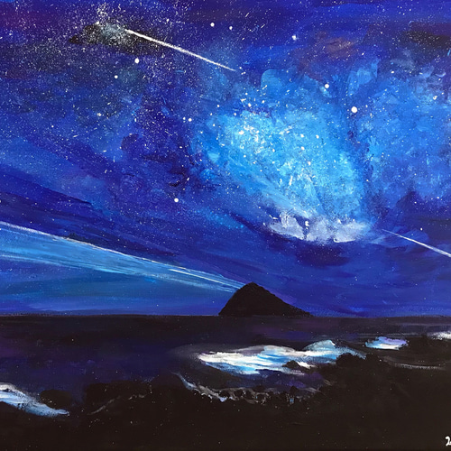 星空☆ 絵画 ツボミ 通販 12009138｜Creema(クリーマ)