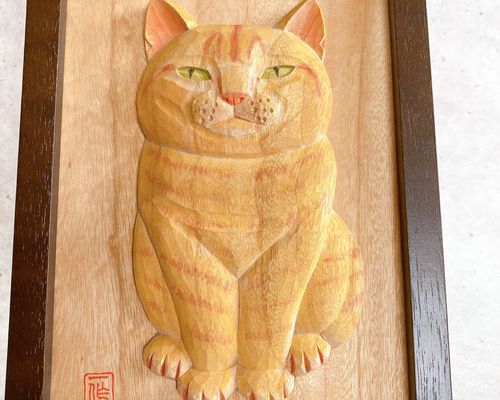 木彫 レリーフ 猫の箱 木彫 箱 昭和52年 古道具 アンティーク ブロカント m54528391323_1.jpg?1705284788
