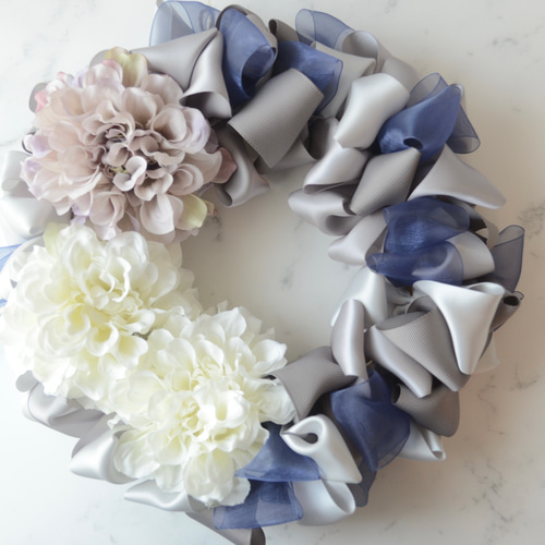 ♡color選べます♡【リボンリースの花時計版】お祝いやお洒落な