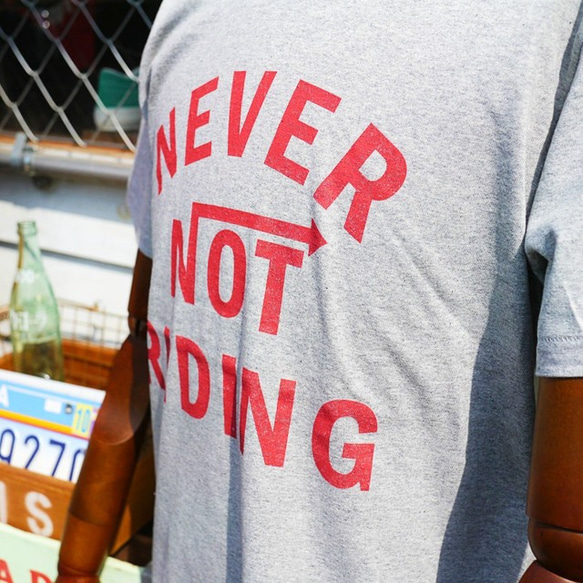 T Shirt / Never Not Riding / GY 3枚目の画像