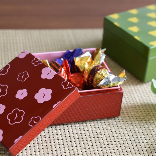 漆器の箱 うるしこはこ 千鳥 漆塗りの小箱 漆器の小物入れ お椀・ボウル