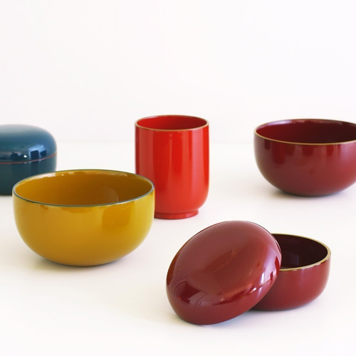 IRO-IRO ボウル 橙（オレンジ） 漆塗りスープボウル 漆器のシリアル