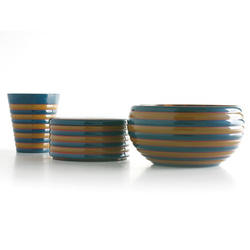 KOMA ボウル 雉（青）　木製漆塗り デザート・シリアル・スープ用 鉢 3枚目の画像
