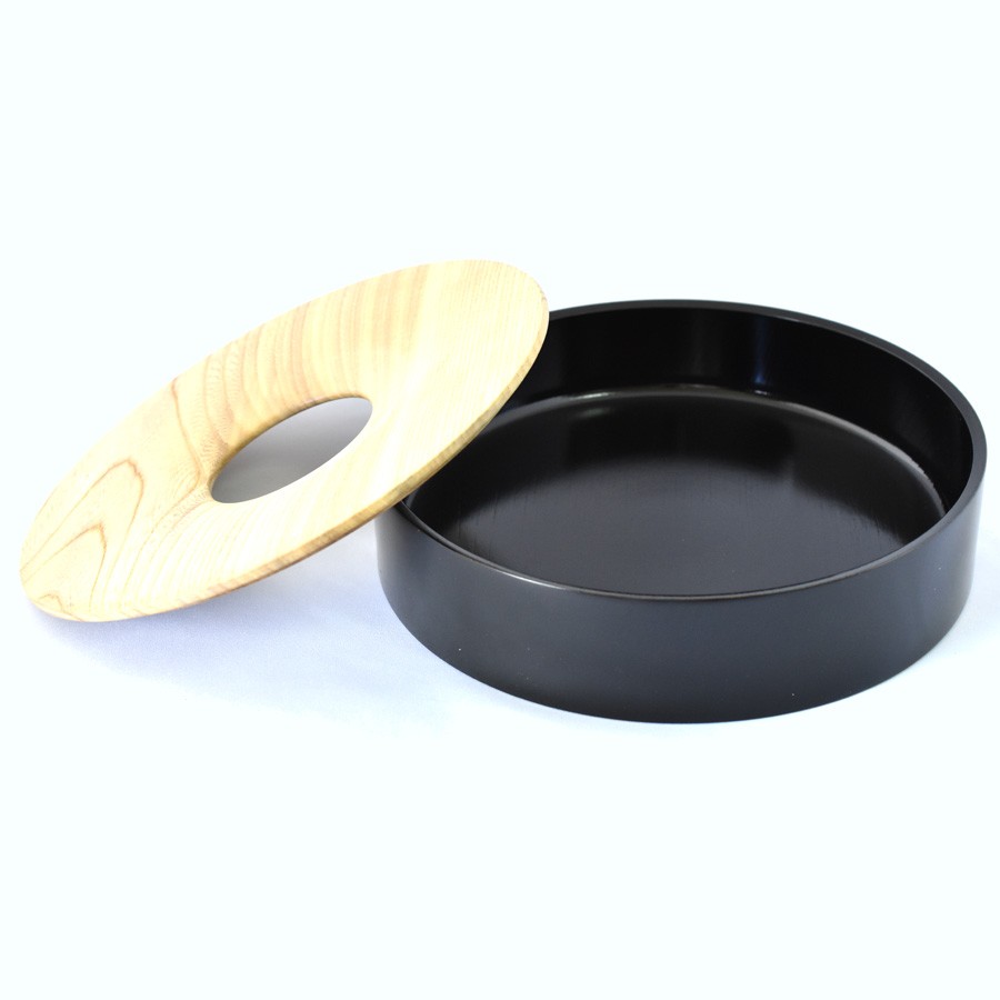 IMPRESSION スリ漆（黒スリ） Mサイズ オードブル一段重箱