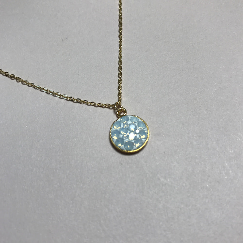 スワロフスキー ハンドメイド ペンダントトップネックレス