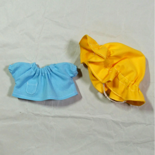 ぬいぐるみ服＊園児服＆園児帽｢そら組｣＊ぬい服＊水色＊小さなお洋服