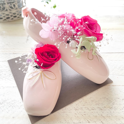 バレエシューズ　花瓶　ピンク　トーシューズ　フラワーベース　バレリーナ バレエシューズ 花瓶 ピンク トーシューズ フラワーベース バレリーナ