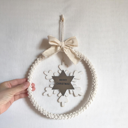 NO.430『マクラメ・クリスマスリース・タペストリー』 NO.430『マクラメ・クリスマスリース・タペストリー』 マクラメの