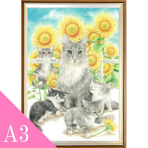 ペット似顔絵【A3サイズ】パステル画で癒しのリアルタッチ (犬