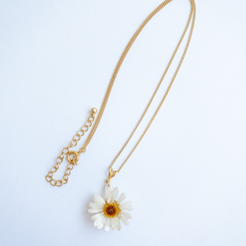 デイジーネックレス】✳︎生花のアクセサリー ネックレス・ペンダント