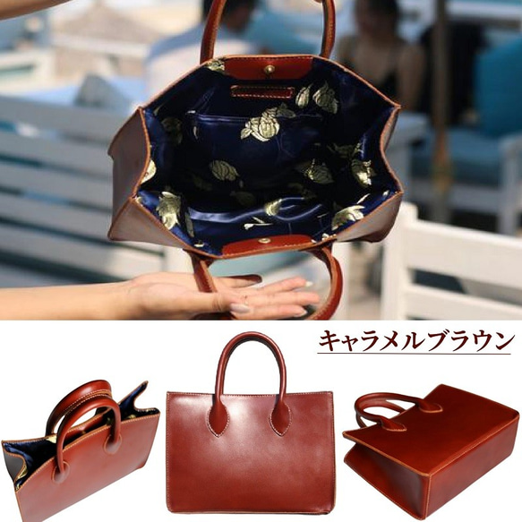 Angel Amber Handbag 本革 ハンドバッグ 小さめ レザーバッグ 全4色 7枚目の画像