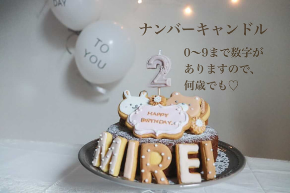 送料込み！何色でも、何歳でも♡お誕生日ケーキに！ナンバーキャンドル