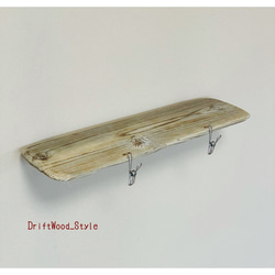 流木インテリア 写真を飾れる流木板のウォールシェルフ ラック フォト ディスプレイ ウォールデコ 壁掛け 棚 北欧 古木 4枚目の画像
