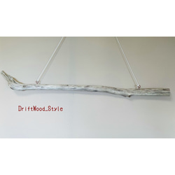 流木インテリア 先端がL字の真っすぐな天然流木ハンガーラック 北欧 衣装掛け ハンギング 自然 吊り下げ ハンガーポール 7枚目の画像