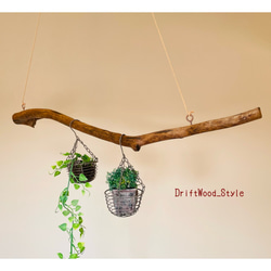 流木インテリア 枝のうねりが印象的なハンガーラック 流木ハンガー 癒し 衣装掛け ハンギング 北欧 ハンガーポール 4枚目の画像