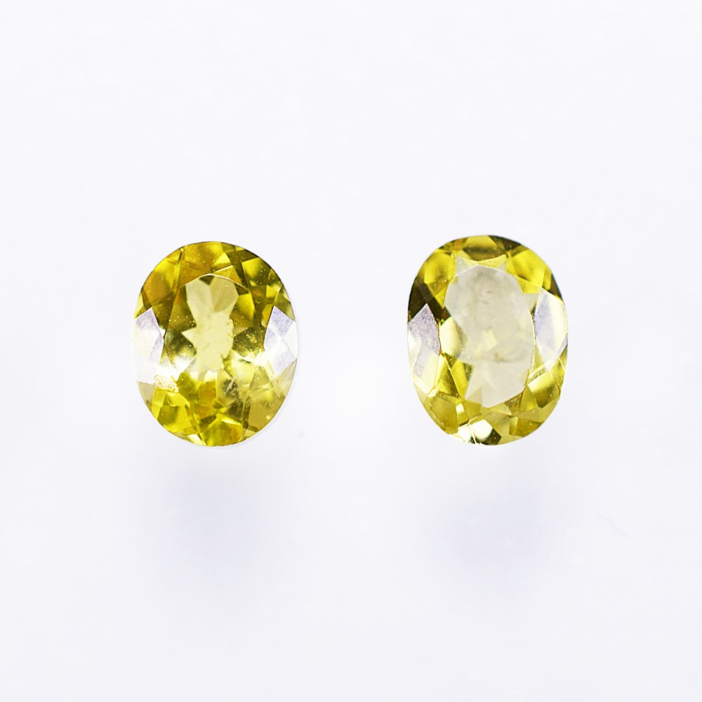 カナリートルマリン  0.582ct／2pcs  (395050)