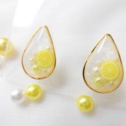 ホワイトソーダのピアス（pierced earrings） 3枚目の画像