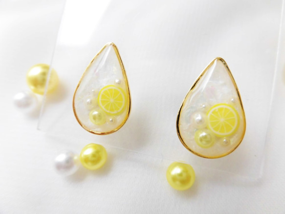 ホワイトソーダのピアス（pierced earrings） 3枚目の画像