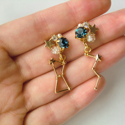 カシオペアのビジューピアス（pierced earrings） 6枚目の画像