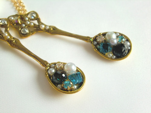 一勺藍色珠寶，一點珍珠包的魅力 第3張的照片