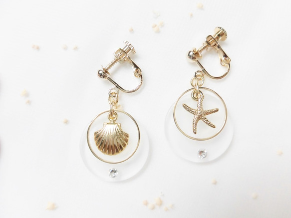 夏の海の思い出 ピアス（pierced earrings） 3枚目の画像