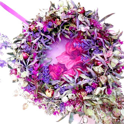 Excel violet fragrane wreath・アーティフィシャルフラワー 4枚目の画像