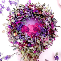Excel violet fragrane wreath・アーティフィシャルフラワー 5枚目の画像