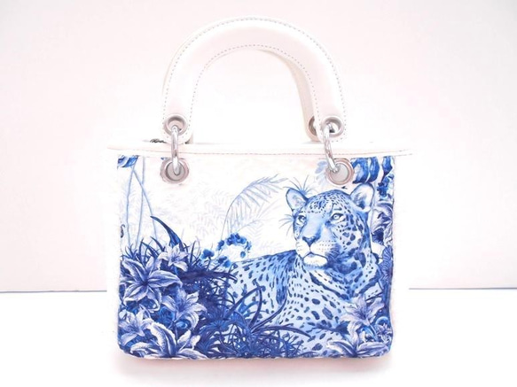 petit Kago bag Blue Tiger ・ decoupage 1枚目の画像