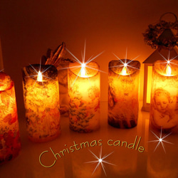 ✨Christmas Candolle✨LED ・ ポインセチア 6枚目の画像