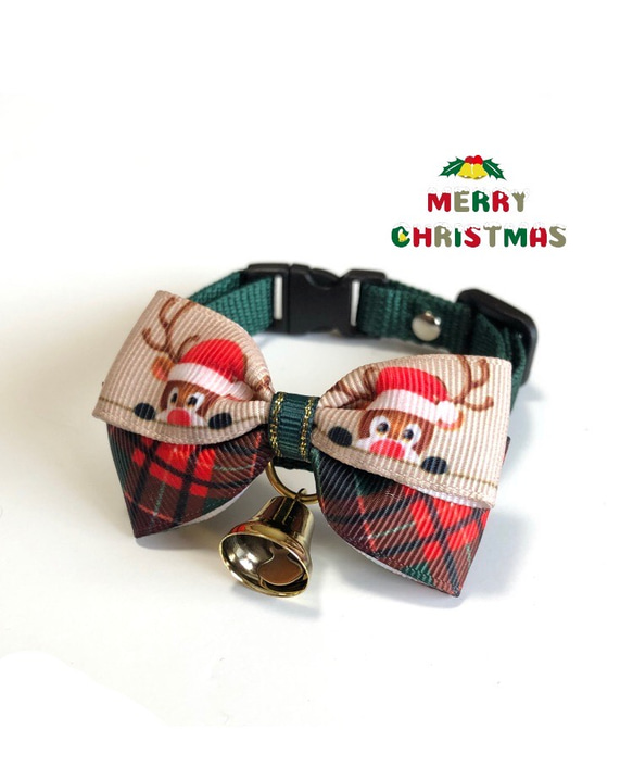 クリスマス限定♪ トナカイ首輪 猫ちゃん ワンちゃん リード・首輪